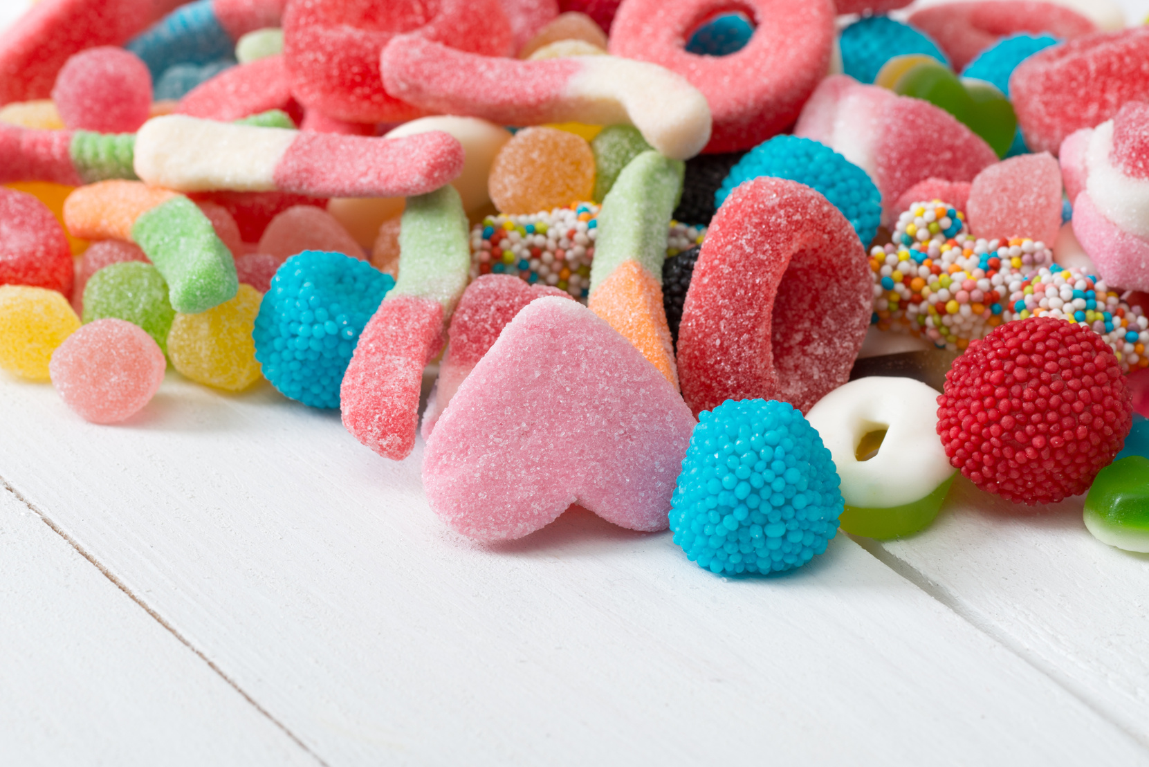 Mixed colorful candy